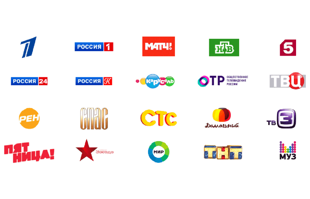 Основные каналы телевидения